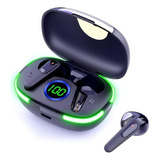 Fone De Ouvido Bluetooth 5.3 Lehmox Pro 80 Cor Preto Cor Da Luz Verde