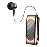 Fone De Ouvido Bluetooth De Lapela, Estéreo Compacto, Ouro
