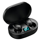 Fone De Ouvido Bluetooth Par Sem Fio Duplo Earbuds Cor Preto