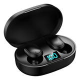 Fone De Ouvido Bluetooth Sem Fio Preto Tws E6s