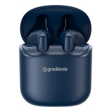 Fone De Ouvido Com Microfone Sem Fio Earbus Bluetooth 5.0 Com Caixa De Carregamento Gradiente Gfw7 Cor Azul