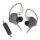 Fone De Ouvido In-ear Sem Fio Kz Auriculares Con Cable Zsn Pro With Mic Preto
