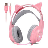 Fone De Ouvido Over-ear Gamer Knup Kp-ga04 Com Luz Led