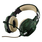 Fone De Ouvido Over-ear Gamer Trust Carus Gxt 322 Jungle Camo