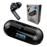 Fone De Ouvido Sem Fio Vohz Aero - Bluetooth 5.3 - Design Premium E Compacto Com Mostrador Digital + Bag De Veludo