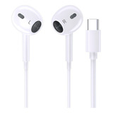 Fone De Ouvido Tipo C Para Samsung A54 M54 S20 S21 Fe S22 S23 Cor Branco