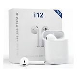 Fone De Ouvido Tws I12 Bluetooth Cor Branco