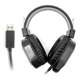 Fone Headset Usb C/ Microfone Home Office Controle De Volume Cor Preto Cor Da Luz Não Tem