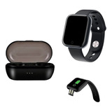 Fone Via Bluetooth + Relógio Compatível iPhone Samsung E LG