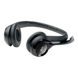 Fones De Ouvido Logitech H390 Pretos, Conexão Usb, Cor Preta