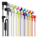 Fones De Ouvido Maeline Wired Com Microfone, Pacote Com 100