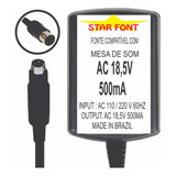 Fonte 18,5vac Para Mesa Mixer Behringer Mx602a Ub1002 Ub802
