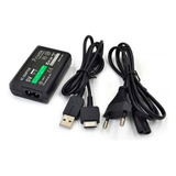Fonte Carregador Bivolt Compatível Ps Vita Sony Fat Com Cabo