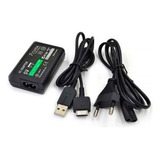 Fonte Carregador Bivolt Game Psvita Sony Fat 1000 + Cabo Usb