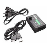 Fonte Ps Vita Fat Carregador Bivolt Cabo Usb Pronta Entrega