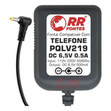 Fonte Telefone Sem Fio Panasonic 6,5v 500ma