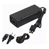 Fonte Xbox 360 Slim Bivolt Conector 2 Pinos + Cabo Energia