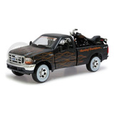 Ford F350 Super Duty 99 +moto Harley 2002 Fxstb Night Train Cor Preta