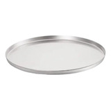 Forma Assadeira Redonda Pizza Grande 35cm Cor Prateado