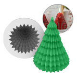 Forma De Silicone Árvore De Natal Pinho Geométrica Vela