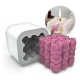 Forma De Silicone Em Formato De Cubo Flor Tulipas Artesanal