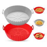 Forma De Silicone Kit Com Duas Formas Para Air Fryer Assados