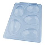 Forma Ovo De Páscoa 100g Sp 48 Silicone 3 Partes C/ 1 Un.