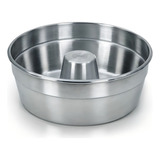 Forma P/ Bolo Pudim Media 18 Cm 1 L Aluminio Continental Cor Polido