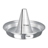 Forma Para Assar Frango Assadeira Chester Peru Novidade + Cor Cinza