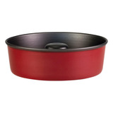 Forma Para Bolo Enjoy Antiaderente Vermelha 22cm Alegrete