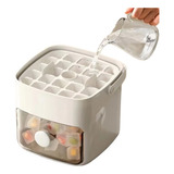 Forma Para Mini Gelo 48 Cubos Com Gaveta Botão E Pegador Cor Sortida