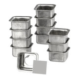 Forminha Mini Pão De Mel Quadrado Fundo Falso Kit C/ 36peças