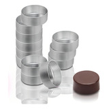 Forminha Pão De Mel Fundo Fixo Nº 0 Kit 12 Unidades Alumínio Cor Cinza