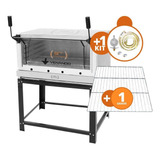 Forno Gás Industrial Roma Inox Firi90 + Grade Extra+kit Gás
