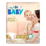 Fralda Carrefour My Baby Xg Soft Protect - 22 Unidades Extra Grande (xg)