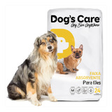 Fralda Higiênica Descart. Cães Dogs Care - Macho M - 24unid.
