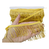 Franja De Tecido 5cm 10 Metros Dourado / Ouro Prata Multicor