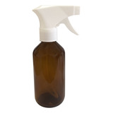 Frasco De Vidro Âmbar Borrifador 200ml C/ Gatilho (10 Unid)