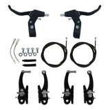 Freio Bike V Brake Completo Bicicleta Mtb C/ Manente Sapata
