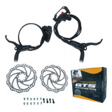 Freio Disco Hidráulico Gts Ghd-100 C/ Rotor 160mm Bike Mtb