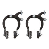 Freio Ferradura Par Mod. Side Pull Aço Bicicleta Cross Preto
