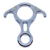 Freio Oito Orelha Resgate Aço Cromado 40kn Usclimb Compact