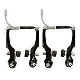 Freio V-brake Alumínio Com Sapata Orbital Preto Logan