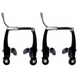 Freio V-brake Logan Alumínio Preto Prata Bike Mtb Par