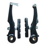 Freio V-brake Tipo Logan Alumínio Preto Bike Mtb Par