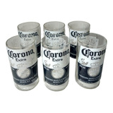 Frete Grátis Combo 8 Copos De Garrafa Cortada Corona Extra Produto Para Presentear Pessoas Que Adoram Artesanato 