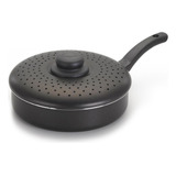 Frigideira Alta Antiaderente Nacional Tampa P/ Fritura 18cm