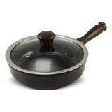Frigideira De Cerâmica Duo 20cm 1200ml Chocolate Ceraflame
