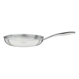 Frigideira Tramontina Grano 62155260 Em Aço Inox Com Corpo Triplo E Cabo 26 Cm 2,2 Litros Prata