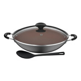 Frigideira Tramontina Vermont Wok 32cm Com Colher Samihome Marrom